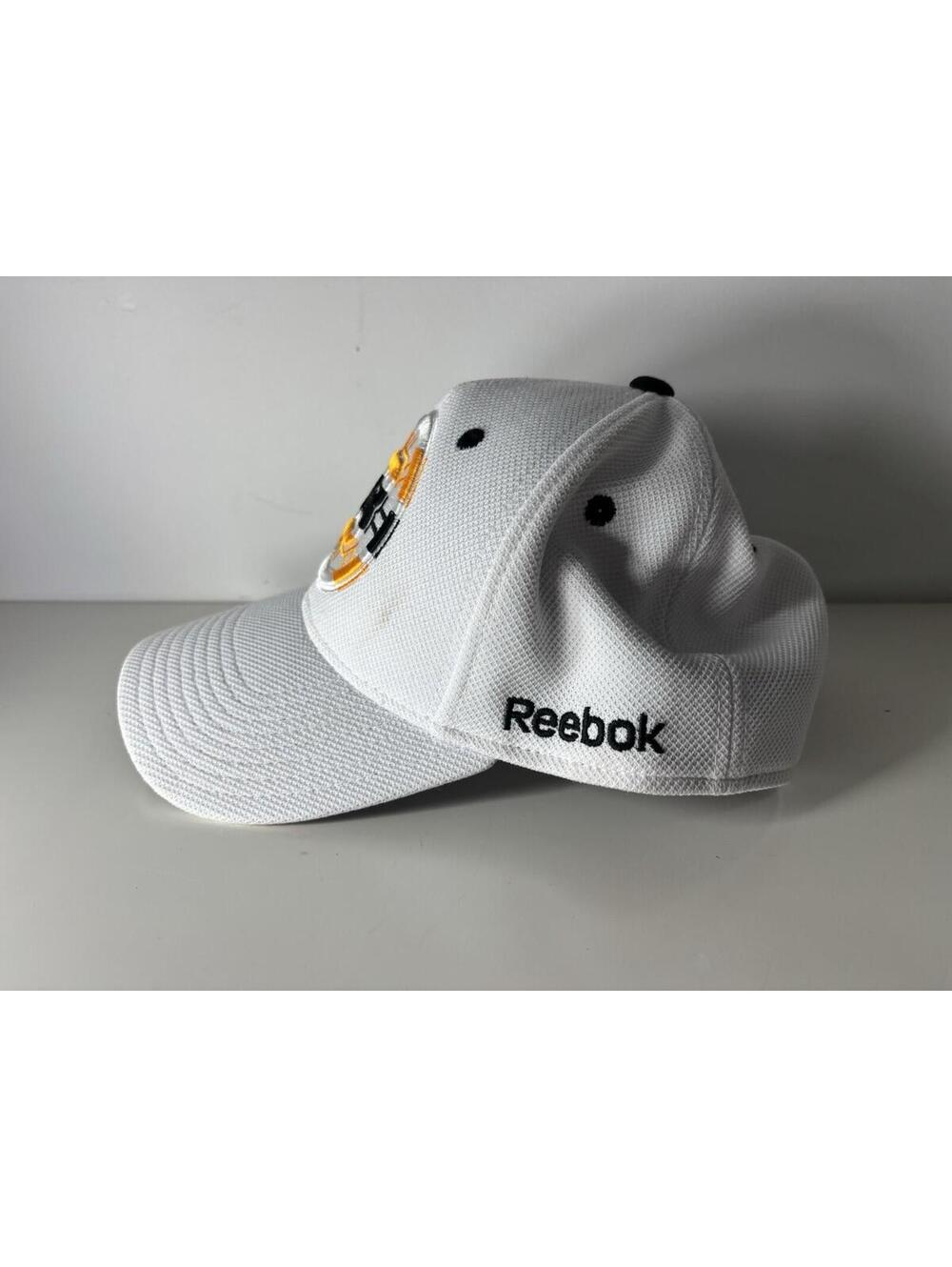 Reebok Face Off Boston Bruins NHL Adjustable Cap Hat White Size S/M - Picture 2 of 6